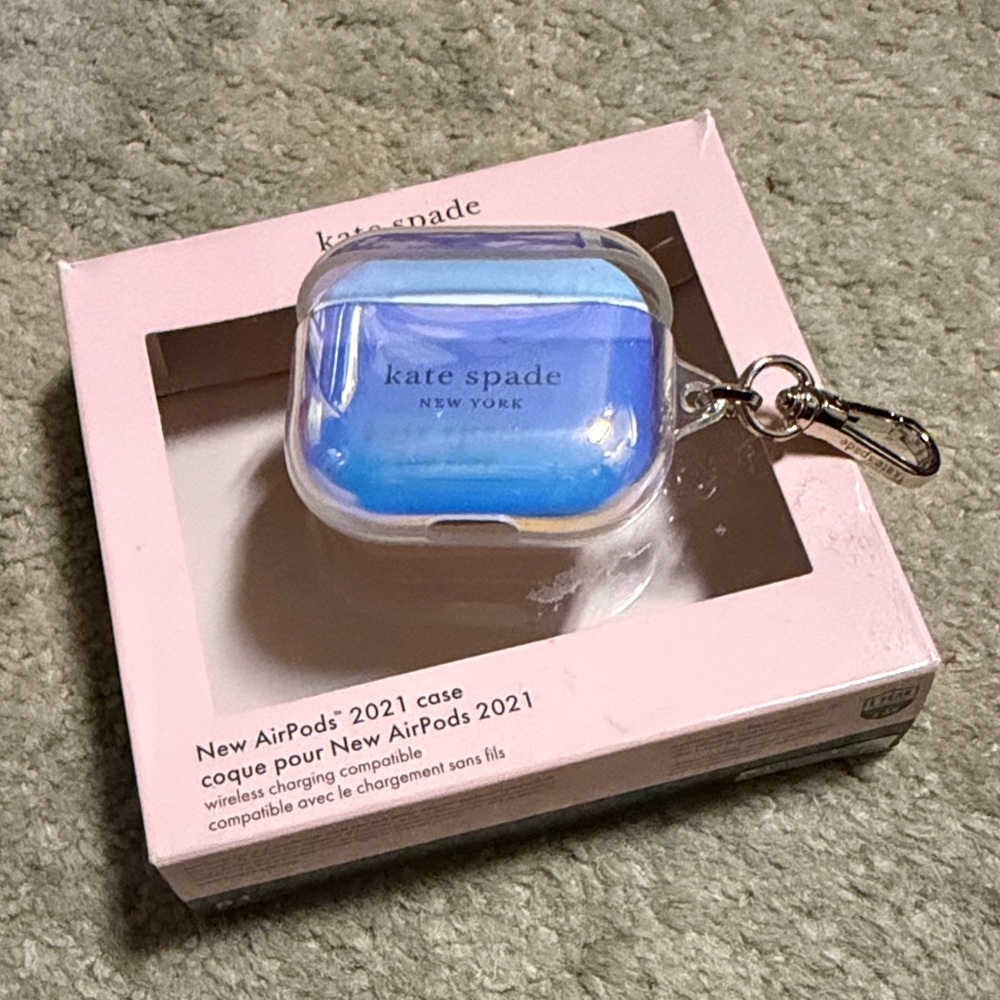 Katespade AirPod 3rd generation metallic case